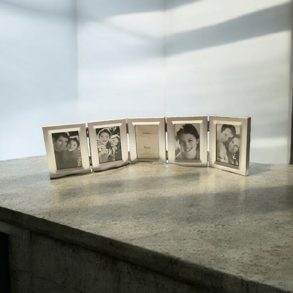 Silver Folding Picture Frame By Fetco - Picture 2 of 9